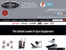 Tablet Screenshot of buyandsellfitness.com